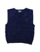 A Navy Sweater Vests from Polo Ralph Lauren in size 2T for boy. (Front View)