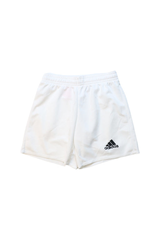 A White Active Shorts from Adidas in size 5T for neutral. (Front View)