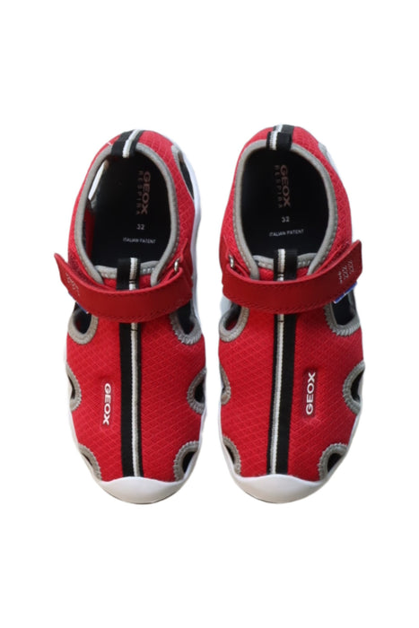 A Multicolour Slip Ons from Geox in size 7Y for boy. (Back View)