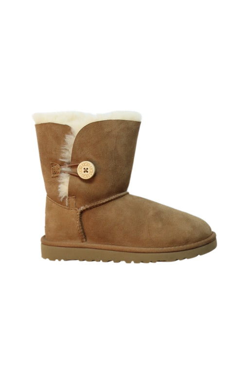 A Brown Winter Boots from UGG in size 6T for girl. (Front View)