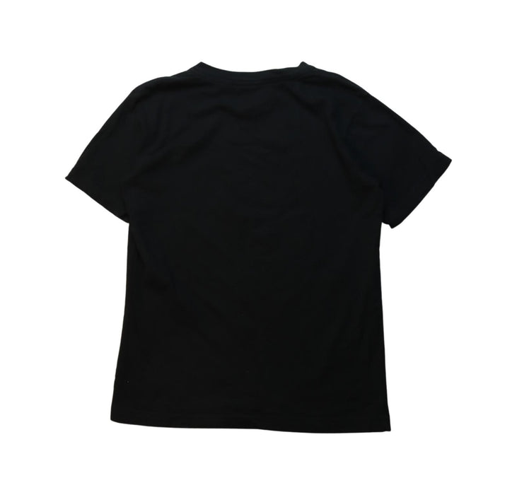 A Black Short Sleeve T Shirts from Lacoste in size 10Y for boy. (Back View)