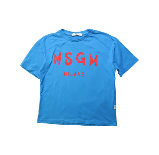 A Blue Short Sleeve T Shirts from MSGM in size 8Y for boy. (Front View)