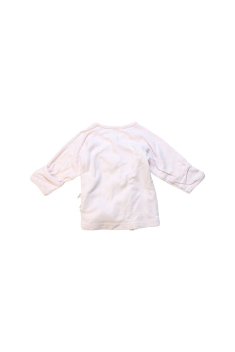 A Pink Long Sleeve Tops from Chicco in size 3-6M for girl. (Back View)