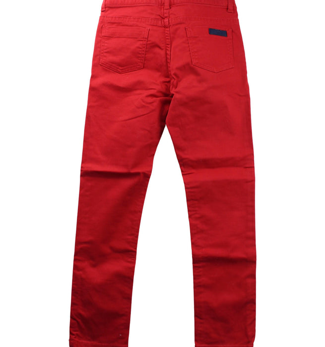 A Red Casual Pants from Jacadi in size 6T for girl. (Back View)