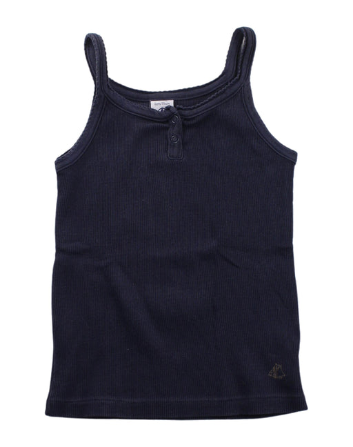 A Purple Sleeveless Tops from Petit Bateau in size 6T for girl. (Front View)