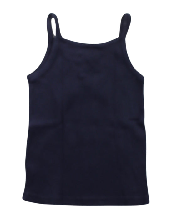 A Purple Sleeveless Tops from Petit Bateau in size 6T for girl. (Back View)