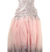 A Pink Sleeveless Dresses from Seed in size 6T for girl. (Back View)