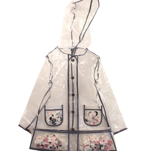 A Transparent Rain Jackets from Victoria Beckham Target in size 5T for girl. (Front View)