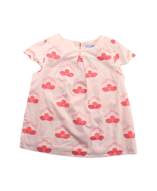 A Pink Short Sleeve Tops from Jacadi in size 8Y for girl. (Front View)