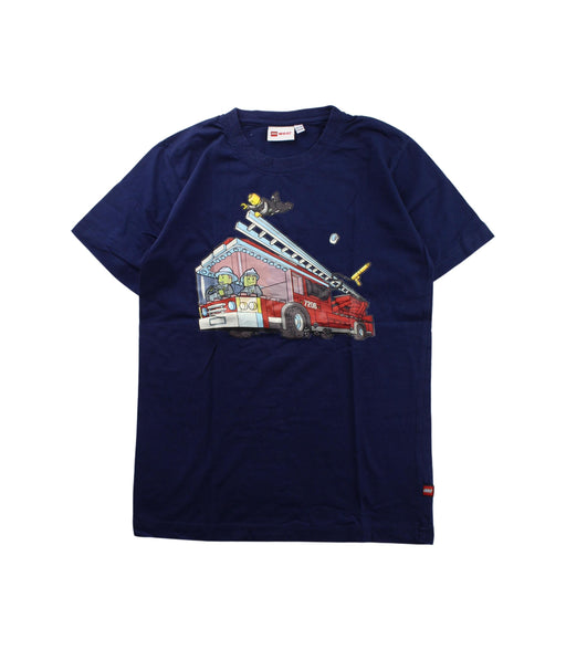 A Blue Short Sleeve T Shirts from Lego Wear in size 9Y for boy. (Front View)
