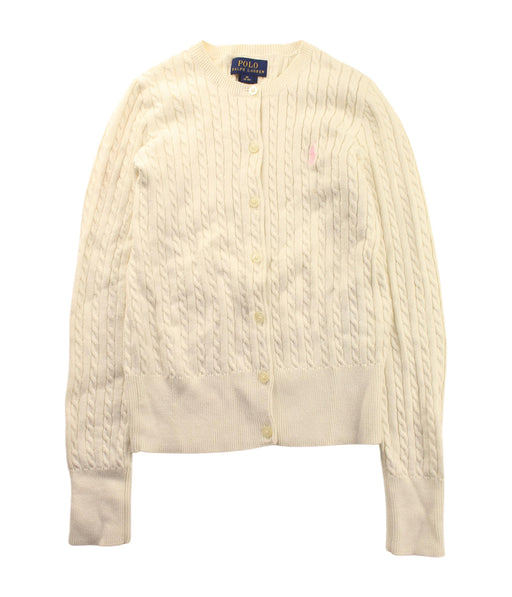 A White Cardigans from Polo Ralph Lauren in size 8Y for boy. (Front View)