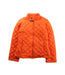 A Orange Puffer/Quilted Jackets from Ralph Lauren in size 7Y for girl. (Front View)