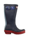A Blue Rain Boots from Hunter in size 5T for boy. (Front View)