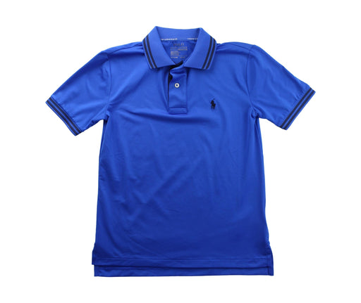 A Blue Short Sleeve Polos from Polo Ralph Lauren in size 8Y for boy. (Front View)