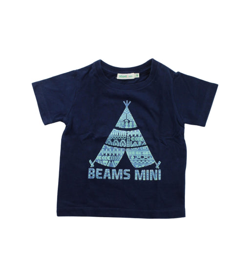 A Blue Short Sleeve T Shirts from BEAMS in size 18-24M for boy. (Front View)