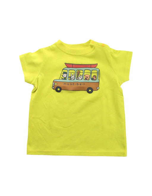 A Yellow Short Sleeve T Shirts from Mont-bell in size 12-18M for boy. (Front View)