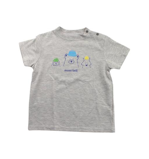 A Grey Short Sleeve T Shirts from Mont-bell in size 18-24M for boy. (Front View)