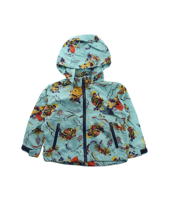 A Blue Lightweight Jackets from The North Face in size 12-18M for neutral. (Front View)
