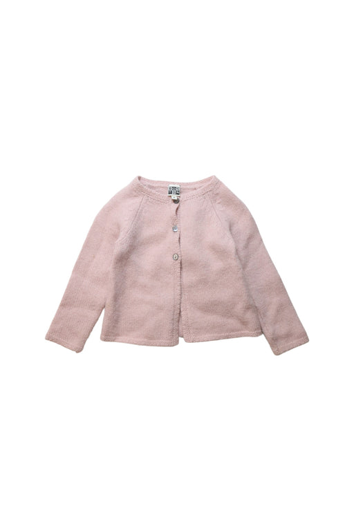 A Pink Cardigans from Bonton in size 4T for girl. (Front View)