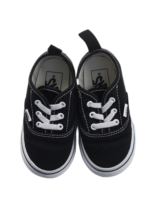 A Black Sneakers from Vans in size 18-24M for boy. (Back View)