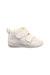 A White Sneakers from ASICS in size 12-18M for boy. (Front View)