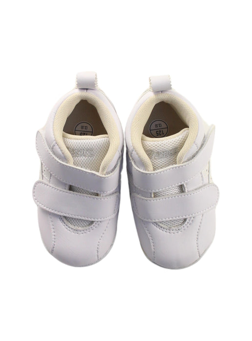 A White Sneakers from ASICS in size 12-18M for boy. (Back View)