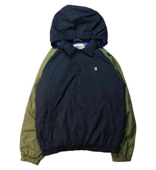 A Green Lightweight Jackets from Bellerose in size 12Y for boy. (Front View)