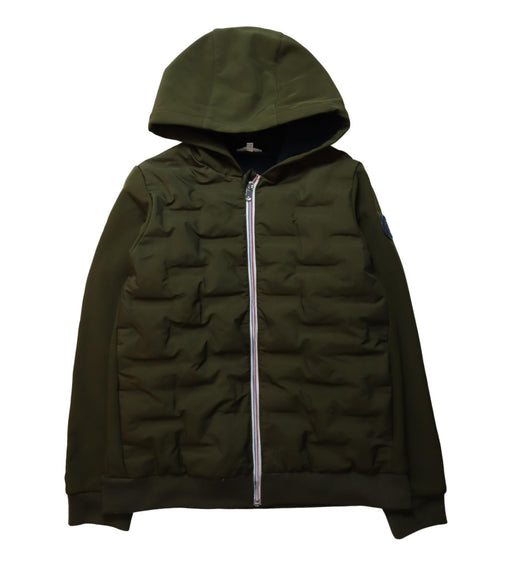 A Green Puffer/Quilted Jackets from Jacadi in size 12Y for neutral. (Front View)