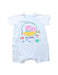 A Multicolour Short Sleeve Rompers from Mides in size 3-6M for girl. (Front View)