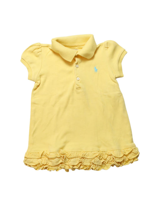 A Yellow Short Sleeve Dresses from Ralph Lauren in size 18-24M for girl. (Front View)