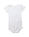 A White Short Sleeve Bodysuits from Petit Bateau in size 12-18M for neutral. (Front View)