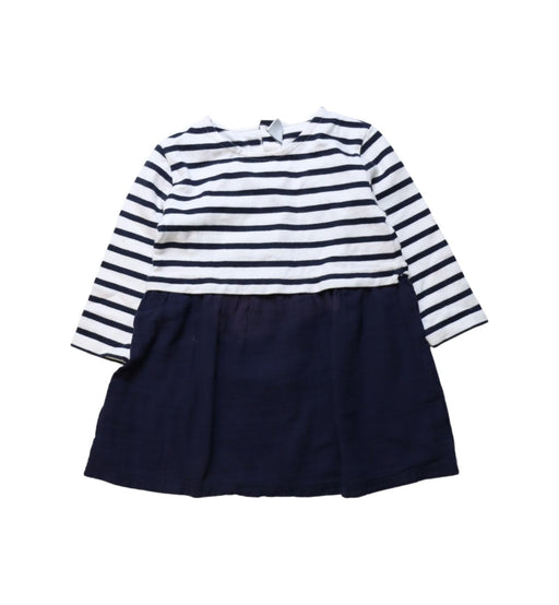 A Black Long Sleeve Dresses from Petit Bateau in size 18-24M for girl. (Front View)
