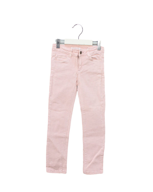 A Pink Casual Pants from Monoprix in size 5T for girl. (Front View)