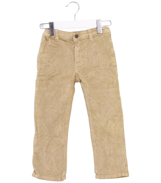 A Beige Casual Pants from Les Enfantines in size 3T for boy. (Front View)