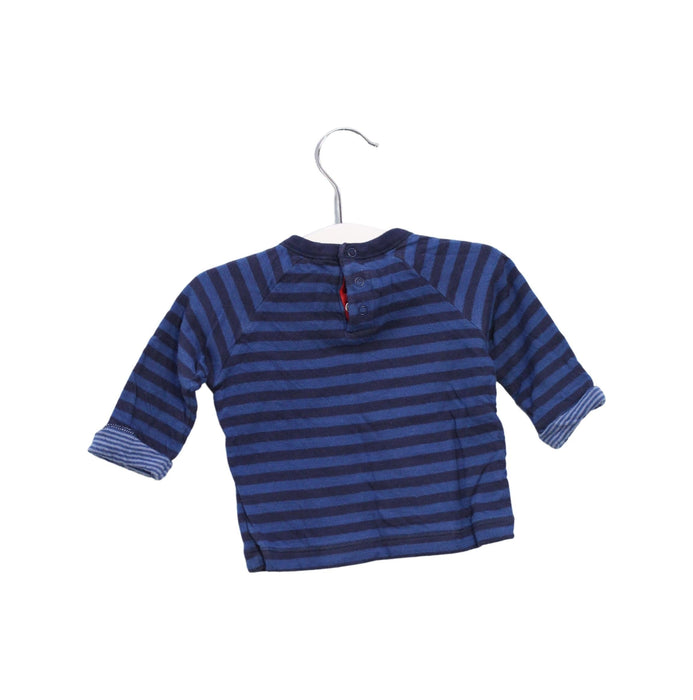 A Blue Long Sleeve Tops from Petit Bateau in size 3-6M for boy. (Back View)
