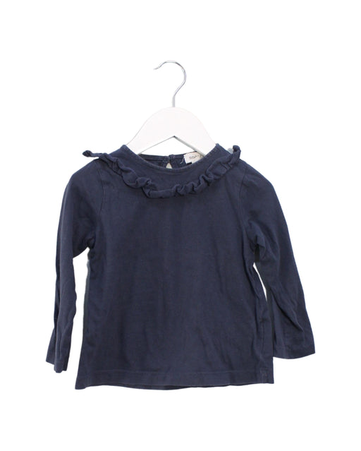 A Navy Long Sleeve Tops from Newbie in size 18-24M for girl. (Front View)