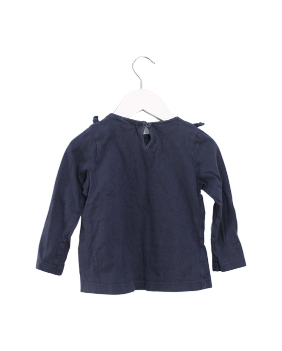 A Navy Long Sleeve Tops from Newbie in size 18-24M for girl. (Back View)