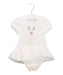 A White Short Sleeve Bodysuits from Nicholas & Bears in size 3-6M for girl. (Front View)