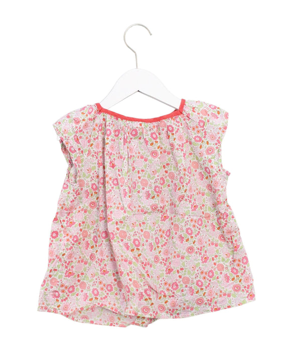 A Pink Short Sleeve Tops from Bonton in size 6T for girl. (Back View)