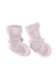 A Pink Booties from Jacadi in size 6-12M for girl. (Front View)