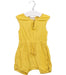 A Yellow Sleeveless Rompers from Wilson & Frenchy in size 3-6M for girl. (Front View)