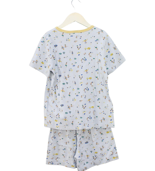 A Blue Pyjama Sets from Petit Bateau in size 10Y for boy. (Back View)