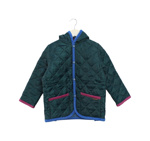 A Green Rain Jackets from Tsumori Chisato in size 6T for girl. (Front View)