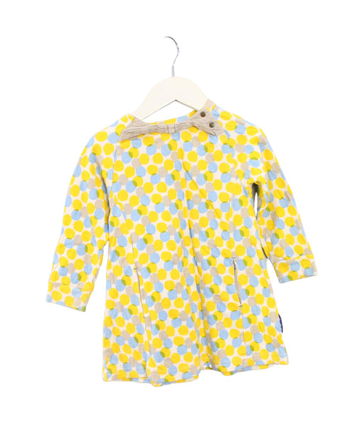 A Yellow Long Sleeve Dresses from Ragmart in size 3T for girl. (Front View)