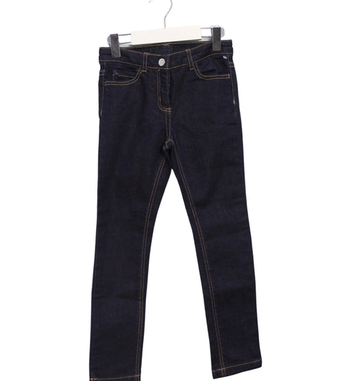 A Navy Jeans from Jacadi in size 5T for girl. (Front View)