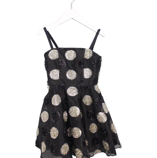 A Black Sleeveless Dresses from Milly Minis in size 8Y for girl. (Front View)
