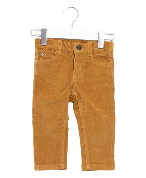 A Brown Casual Pants from Jacadi in size 6-12M for boy. (Front View)
