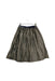 A Metallic Long Skirts from Lili Gaufrette in size 10Y for girl. (Front View)