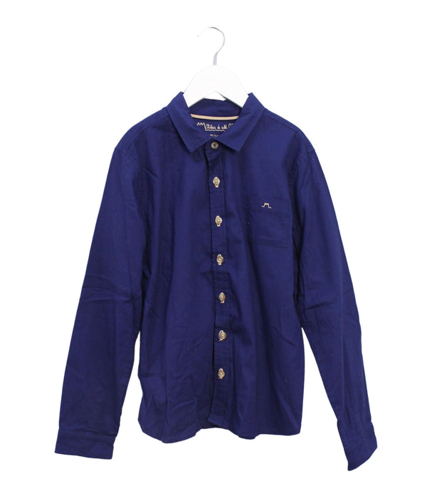 A Navy Shirts from Chateau de Sable in size 10Y for boy. (Front View)