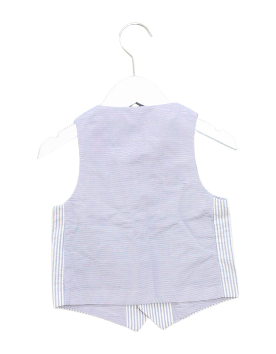 A Blue Suit Vests from Petit Bateau in size 3T for boy. (Back View)
